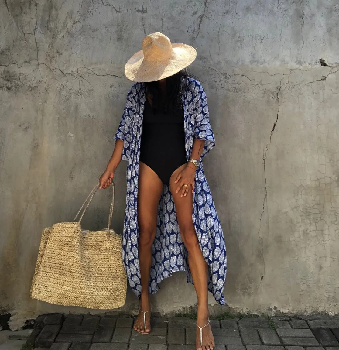 Kimono Tie-Dye Beach Cover Up: Women's Bikini Cardigan