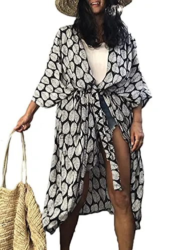 Kimono Tie-Dye Beach Cover Up: Women's Bikini Cardigan