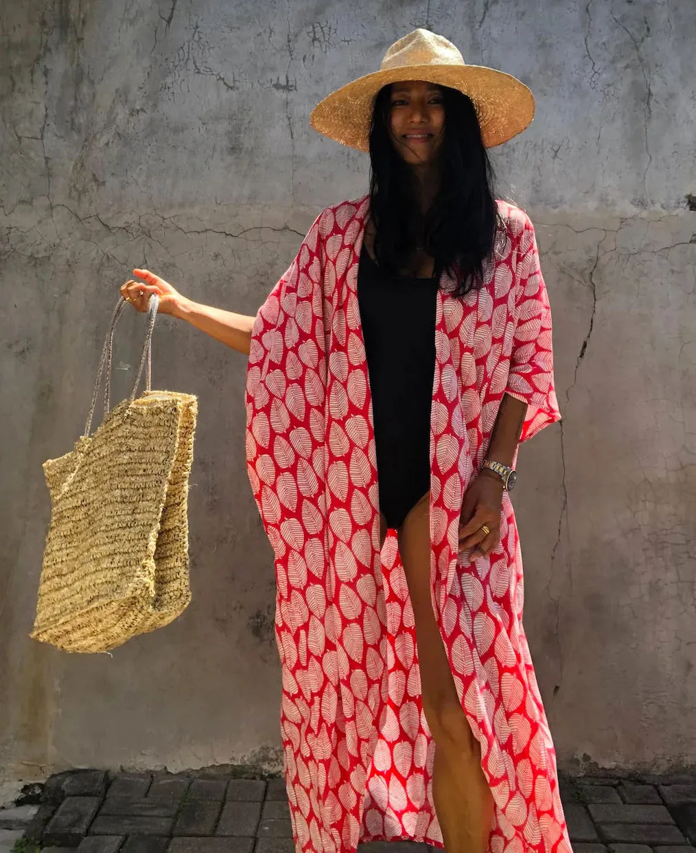 Kimono Tie-Dye Beach Cover Up: Women's Bikini Cardigan