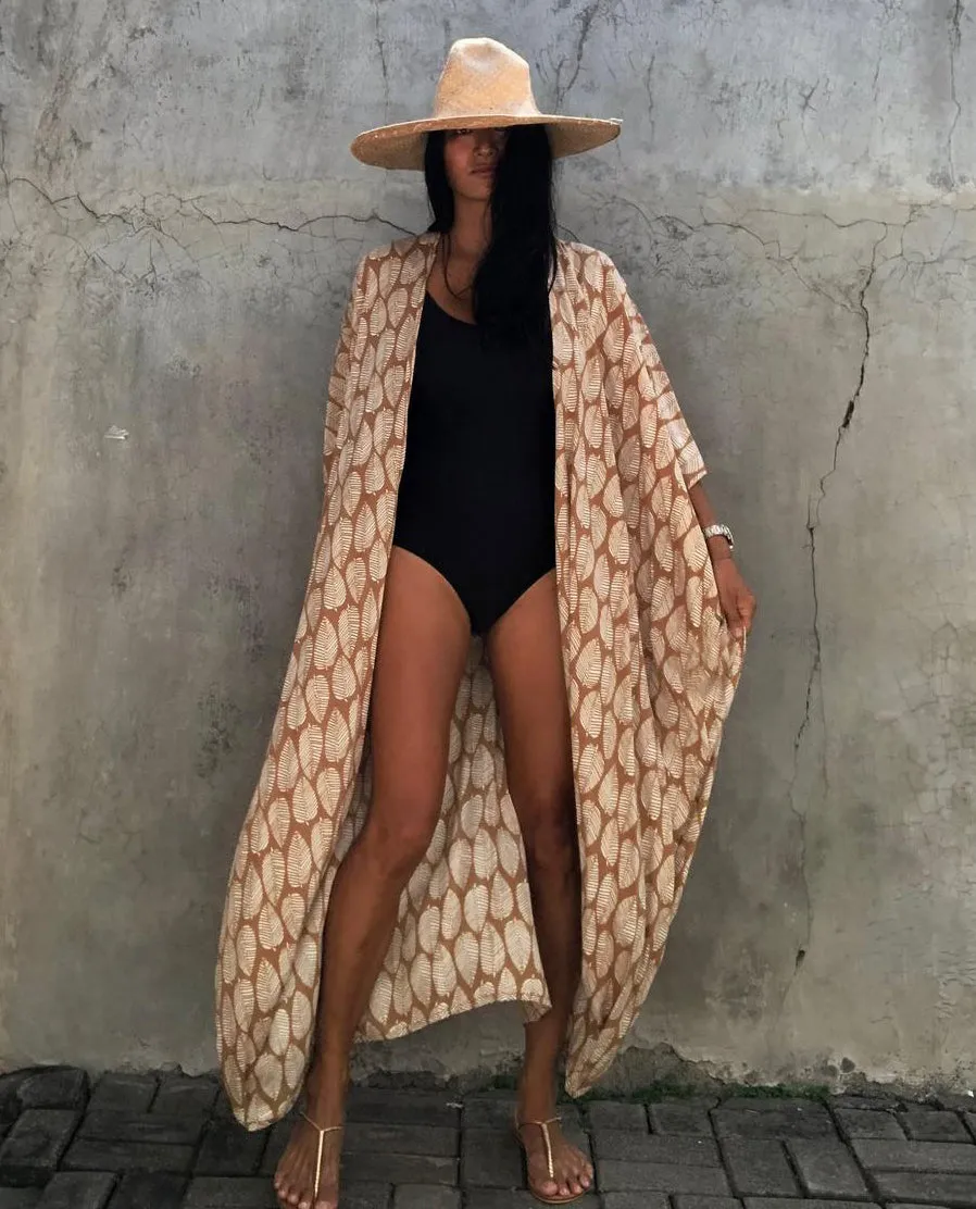 Kimono Tie-Dye Beach Cover Up: Women's Bikini Cardigan
