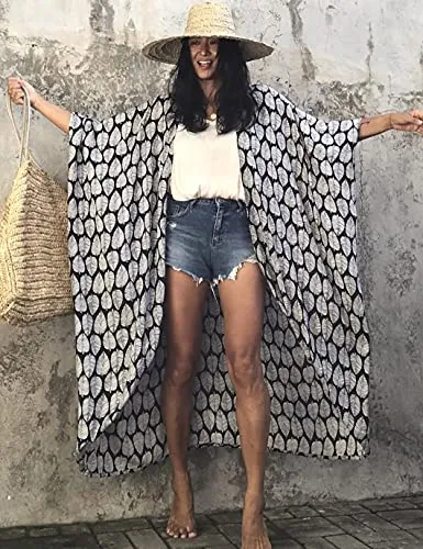 Kimono Tie-Dye Beach Cover Up: Women's Bikini Cardigan