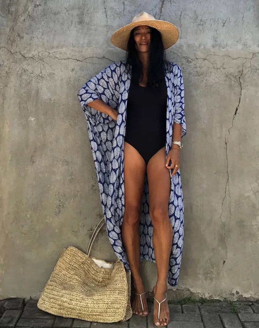 Kimono Tie-Dye Beach Cover Up: Women's Bikini Cardigan