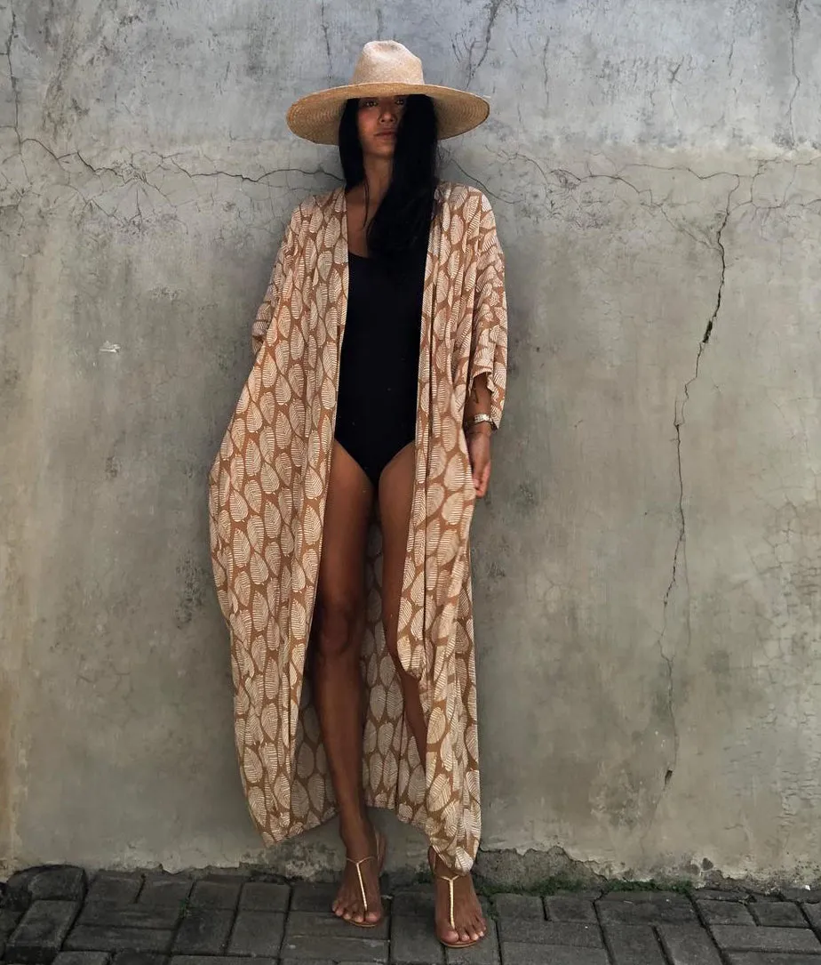 Kimono Tie-Dye Beach Cover Up: Women's Bikini Cardigan