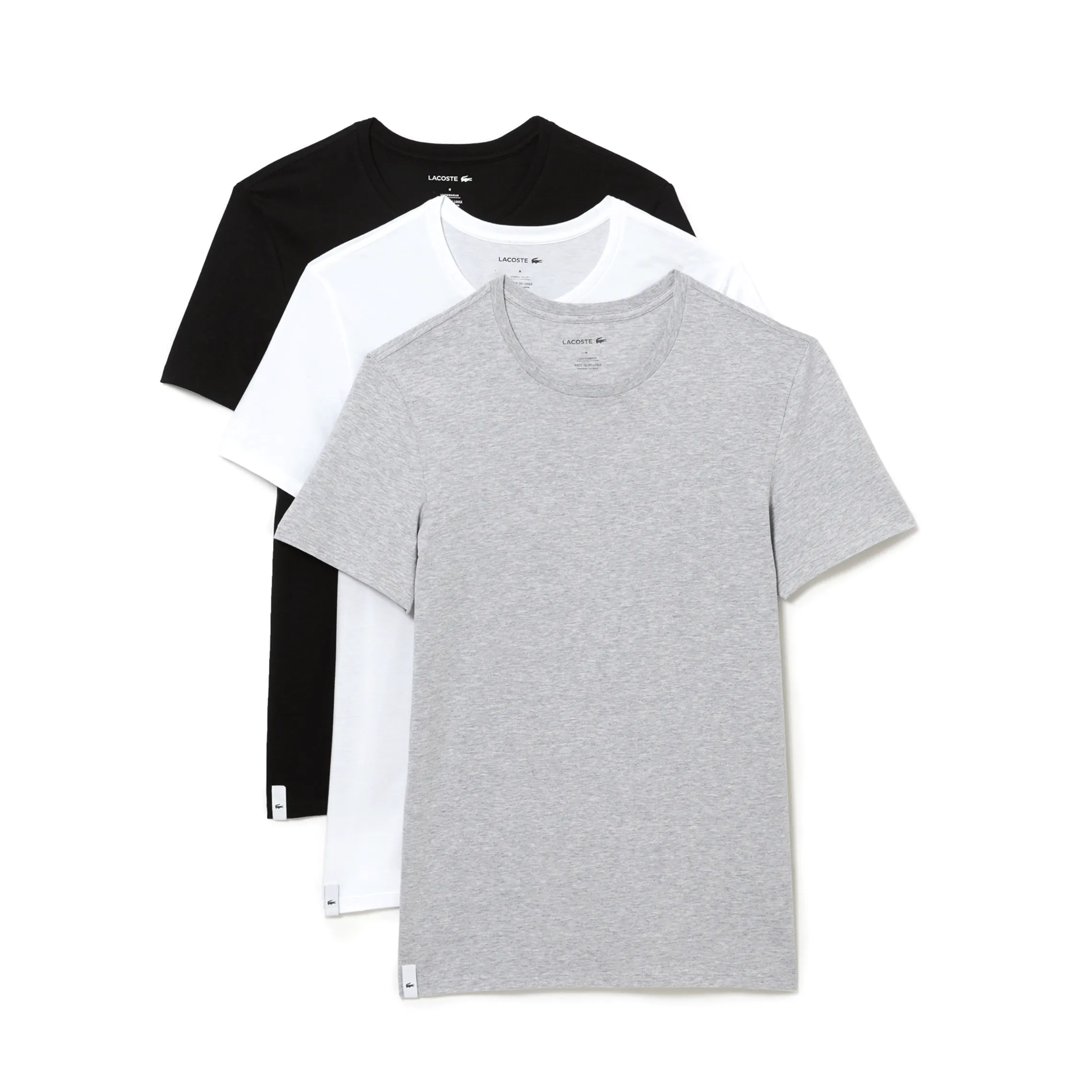 Lacoste Basic Cotton Tee Shirt - 3 Pack