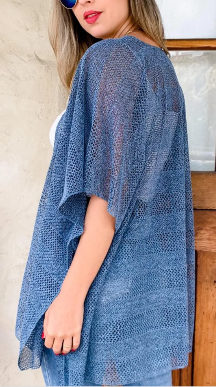 Mesh Lace Cover Up Kimono Cardigan-Clearance