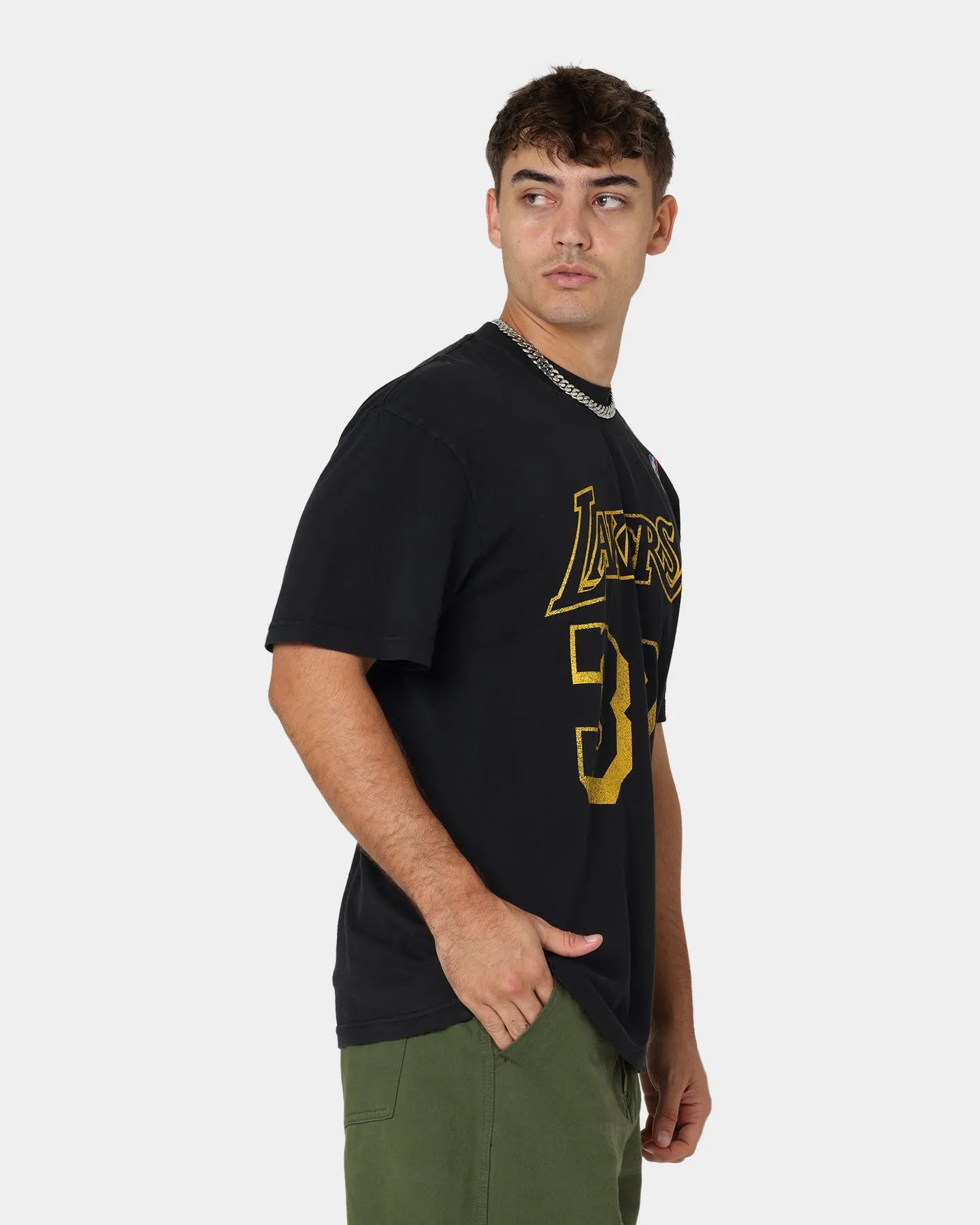 Mitchell & Ness Los Angeles Lakers Magic Johnson #32 N&N Vintage T-Shirt Faded Black