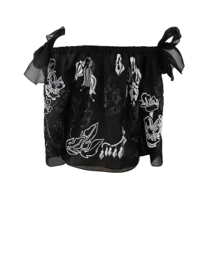 Off Shoulder Embroidered Top