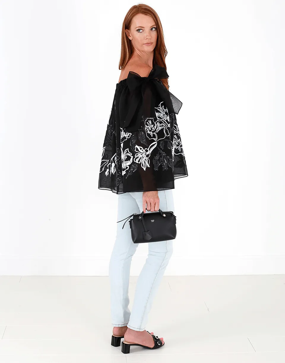 Off Shoulder Embroidered Top
