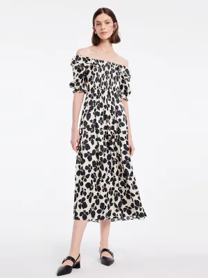 Off-Shoulder Floral Maxi Dress
