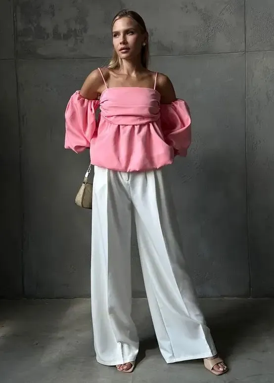 Off-Shoulder Puff Sleeve Top