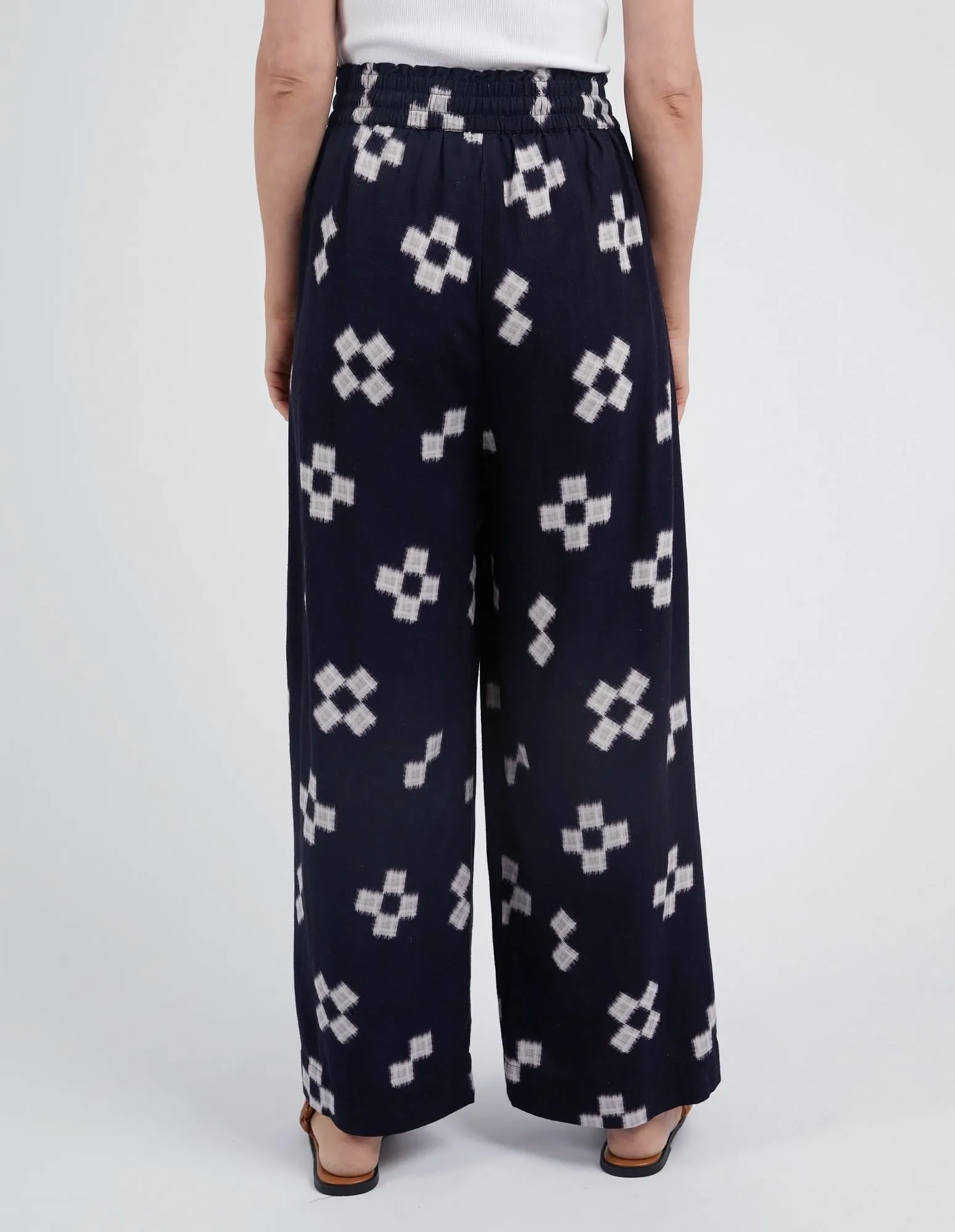 Positano Pant Navy Print