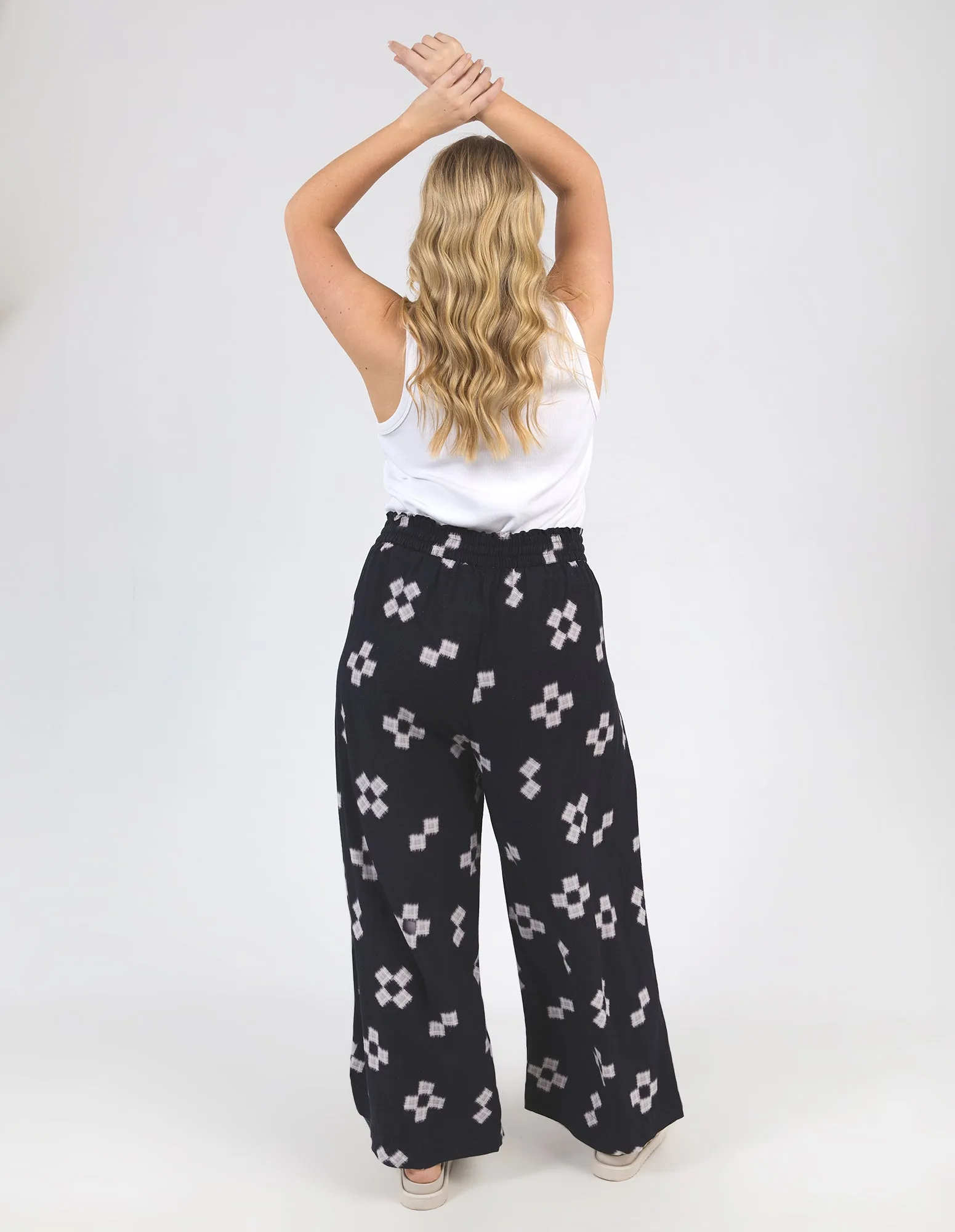 Positano Pant Navy Print