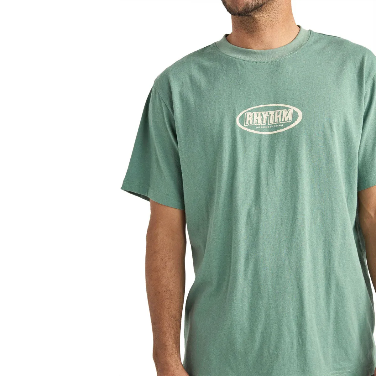Rhythm Elliptic Printed Vintage T-Shirt - Vintage Green