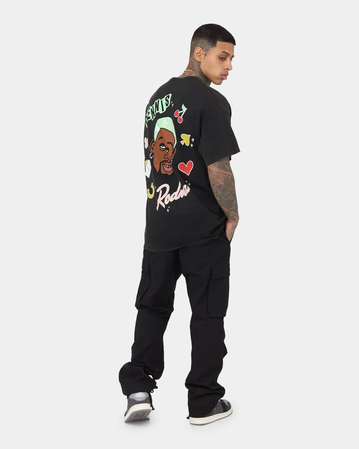 Rodman Brand 48 Hours In Vegas Vintage T-Shirt Black Wash