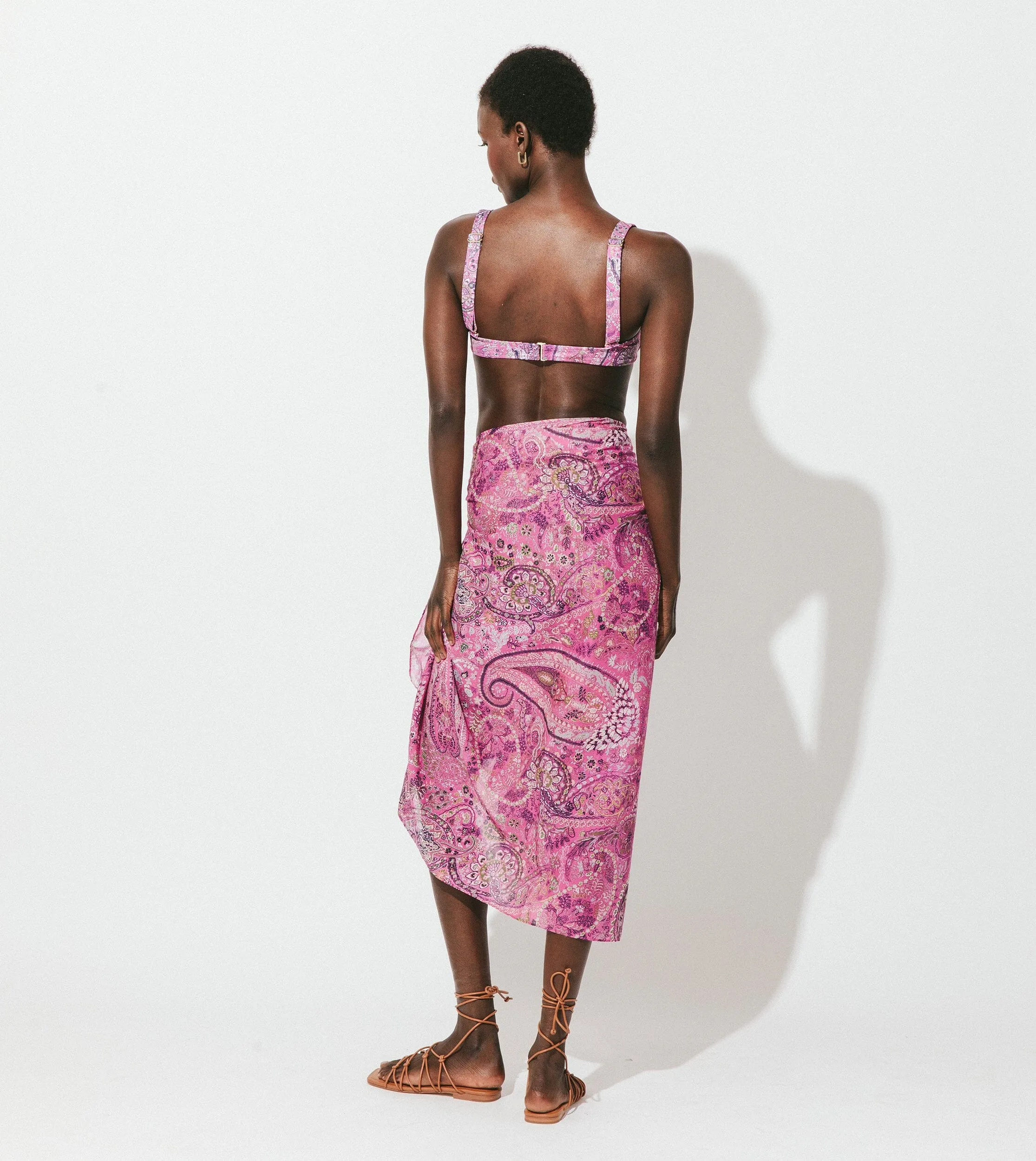 Sarong | Caymen Paisley Pink