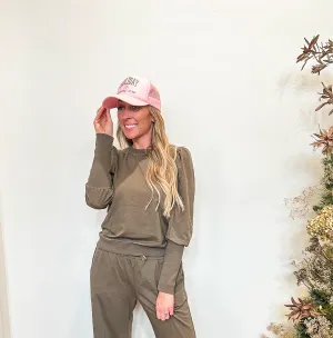 Tara Crewneck Top- Vineyard