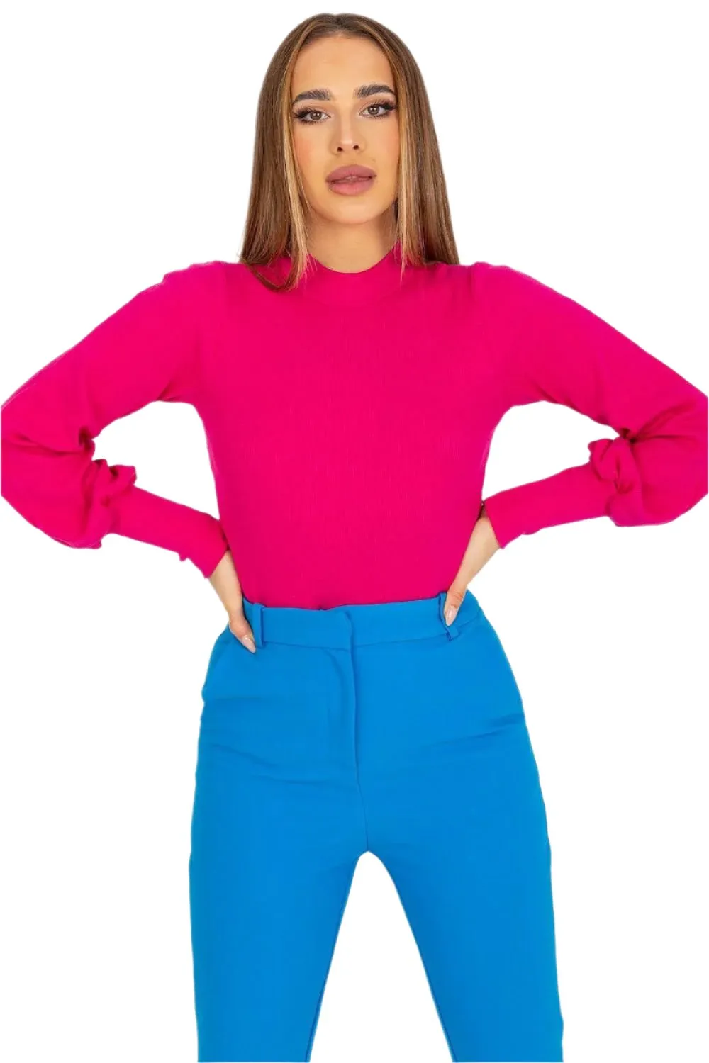 TEEK - Sweet Stretch Puff Sleeve Blouse