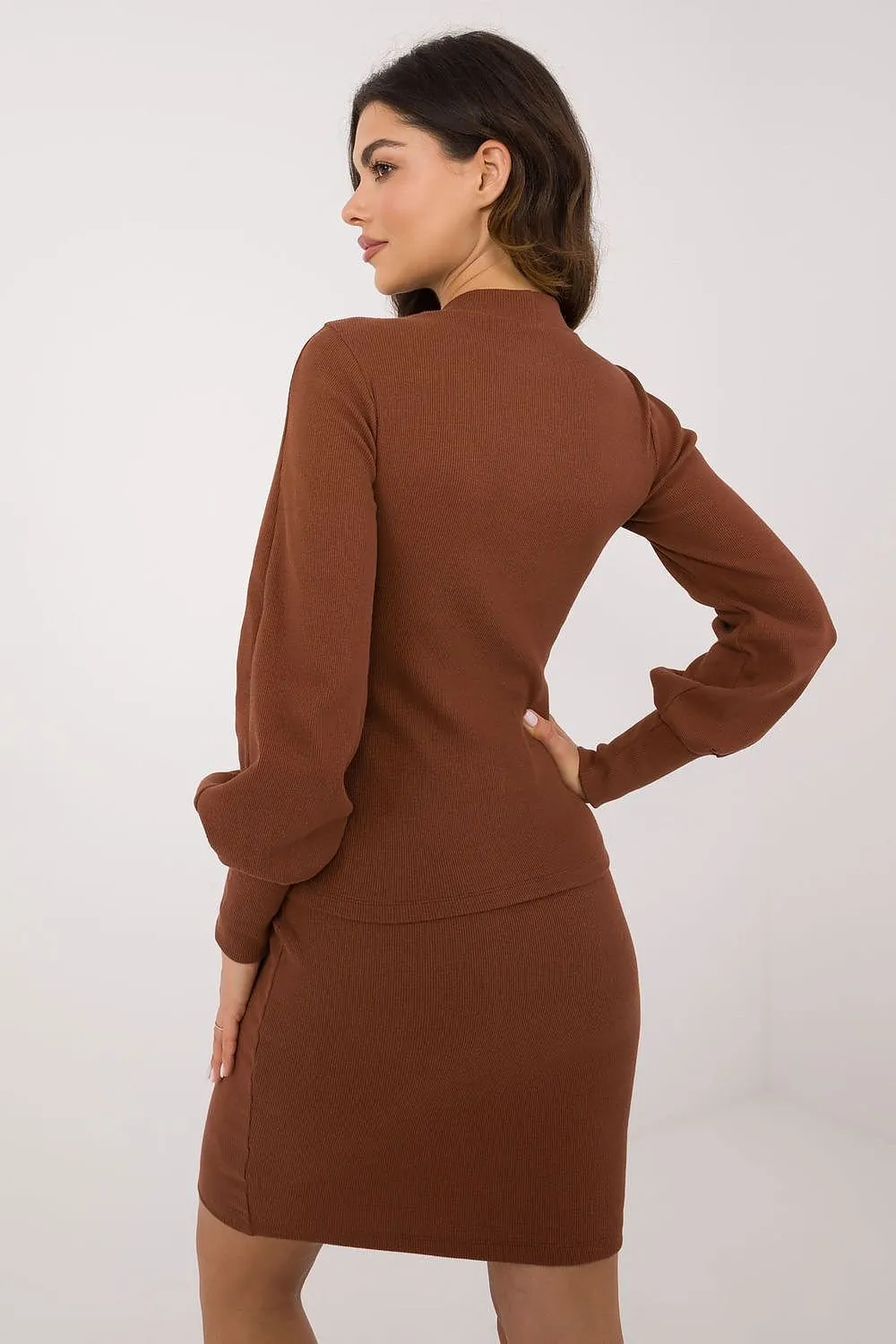 TEEK - Sweet Stretch Puff Sleeve Blouse