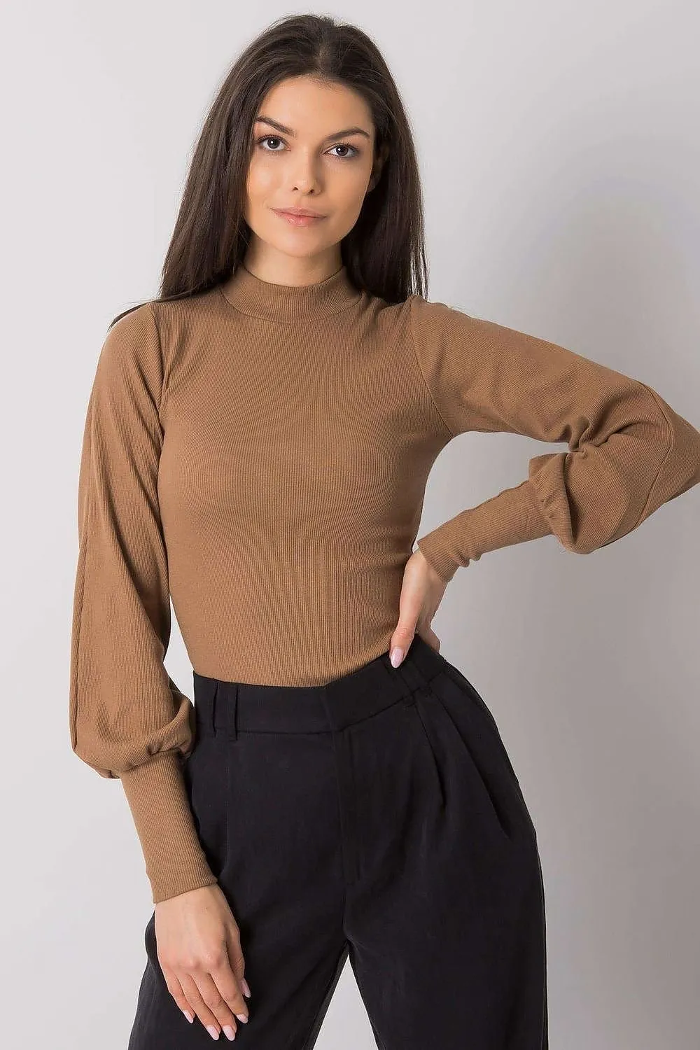 TEEK - Sweet Stretch Puff Sleeve Blouse