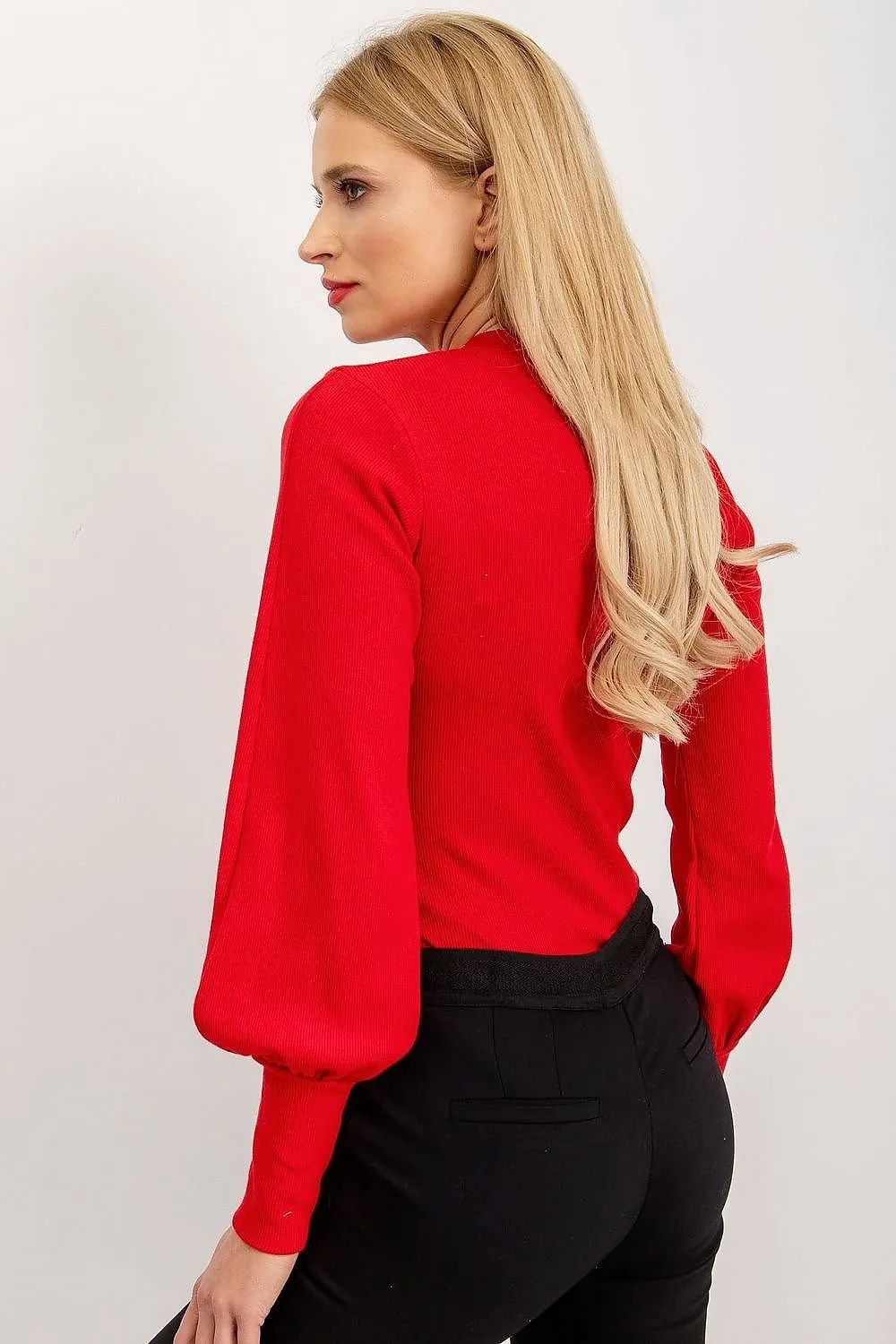 TEEK - Sweet Stretch Puff Sleeve Blouse