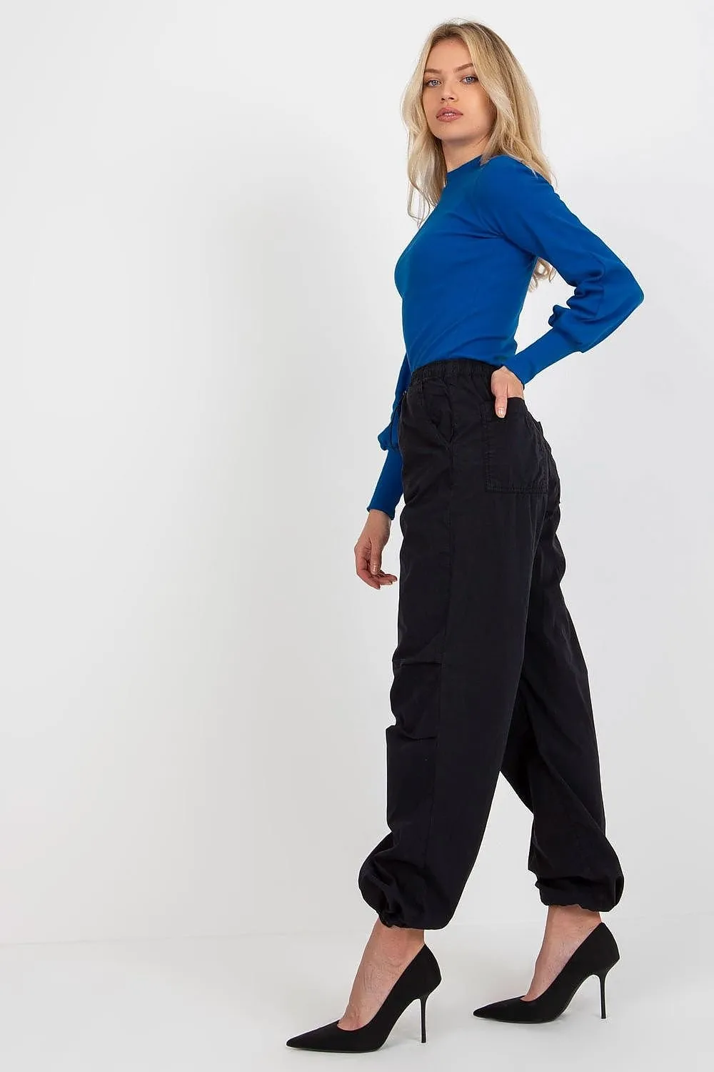TEEK - Sweet Stretch Puff Sleeve Blouse