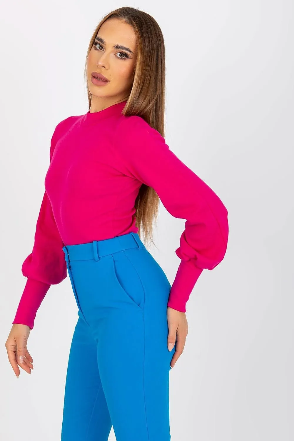 TEEK - Sweet Stretch Puff Sleeve Blouse