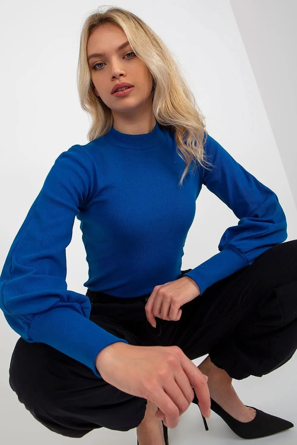 TEEK - Sweet Stretch Puff Sleeve Blouse