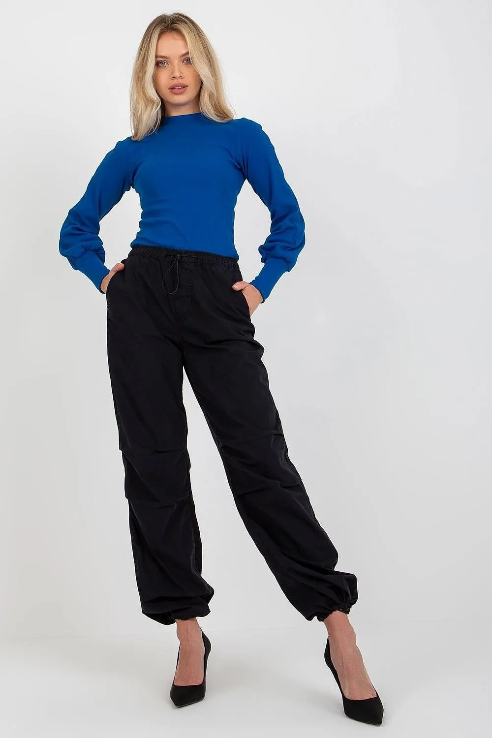 TEEK - Sweet Stretch Puff Sleeve Blouse