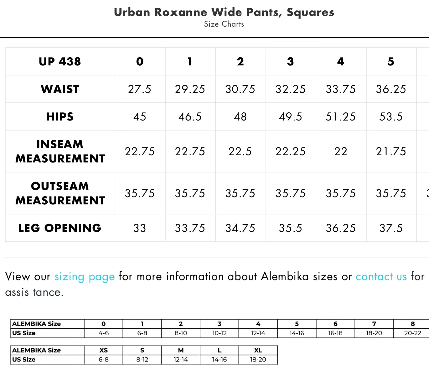 UP438S Urban Roxanne Wide Pant