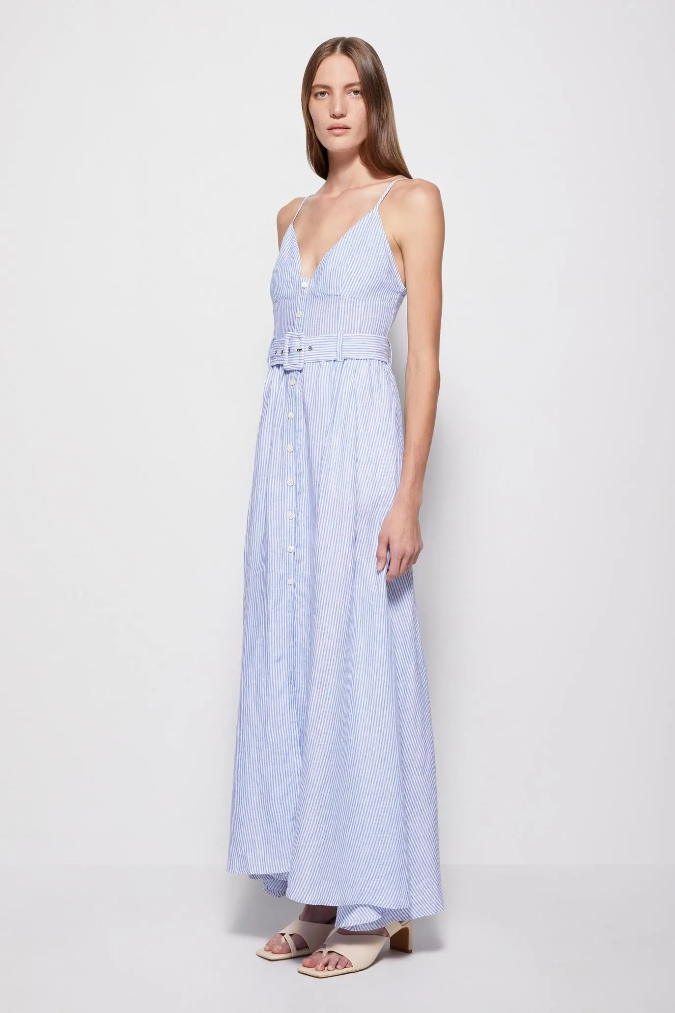 Vicky Linen Midi Dress