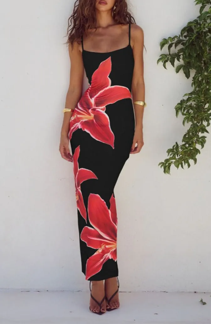 Vvsha Gracen Large Floral Maxi Dress