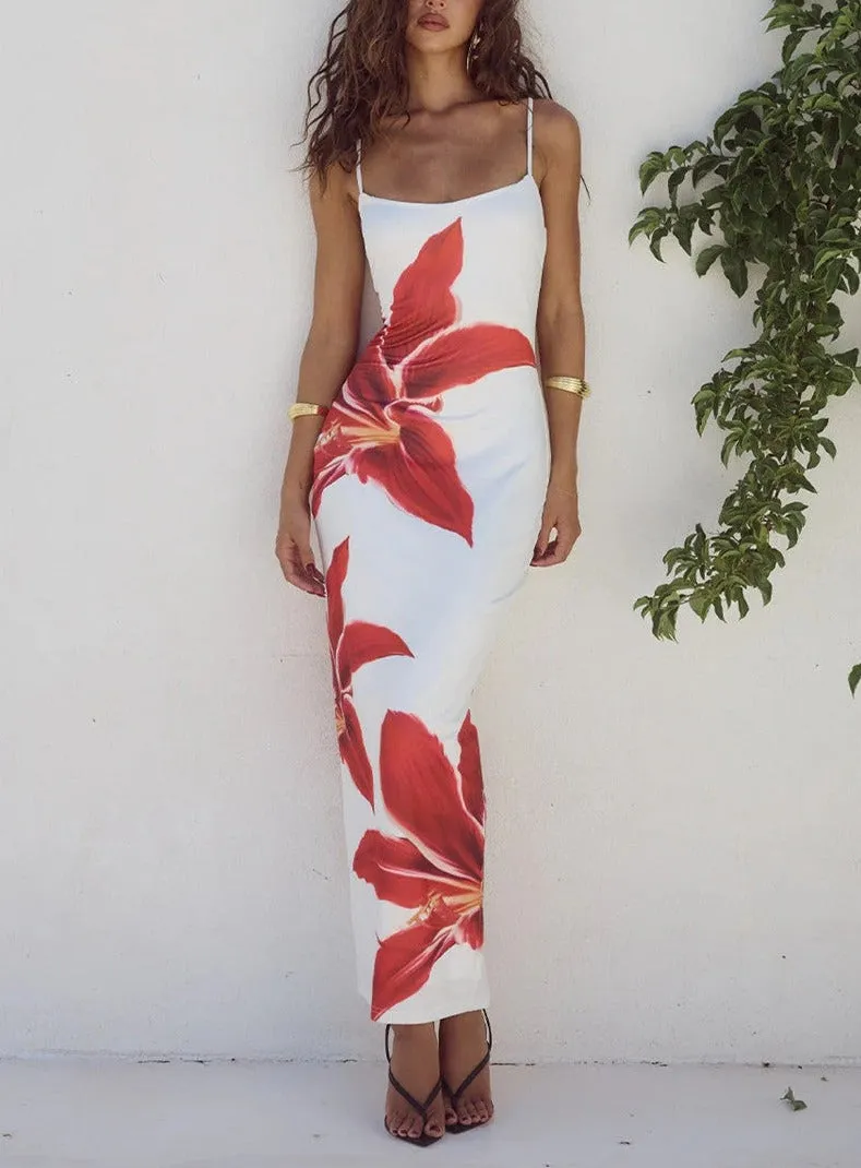 Vvsha Gracen Large Floral Maxi Dress