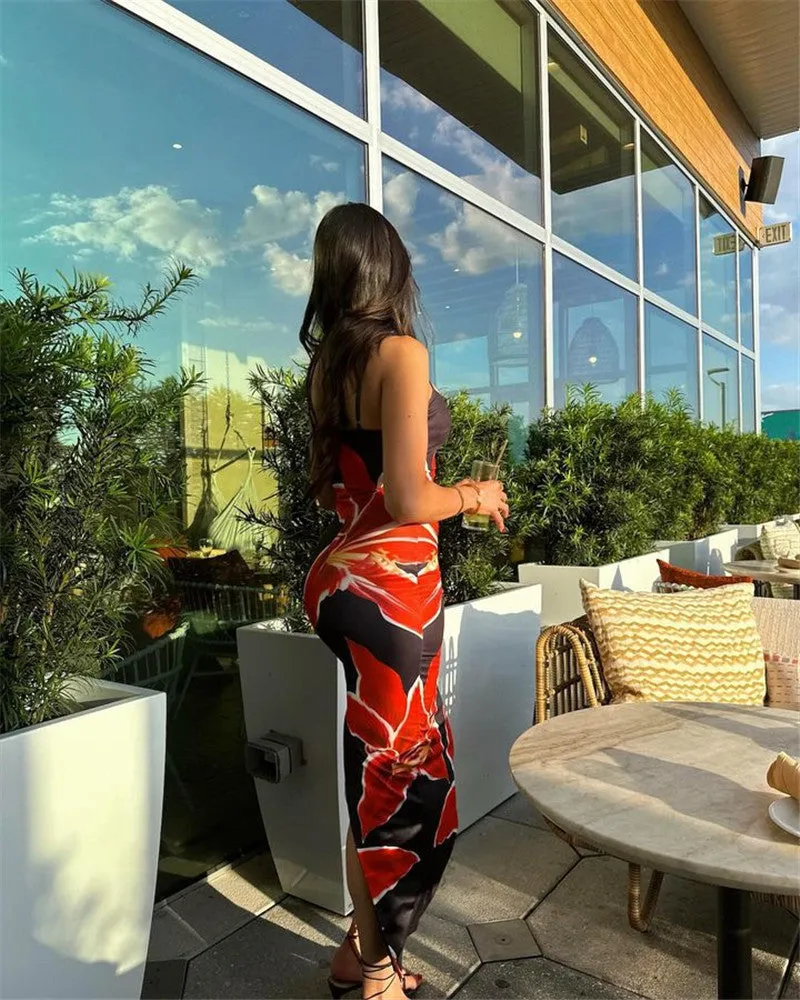 Vvsha Gracen Large Floral Maxi Dress