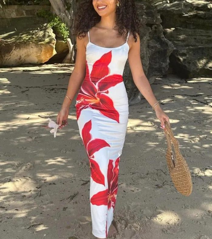 Vvsha Gracen Large Floral Maxi Dress