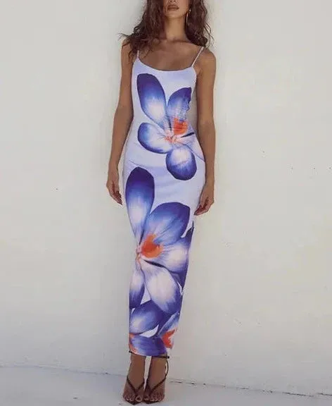 Vvsha Gracen Large Floral Maxi Dress