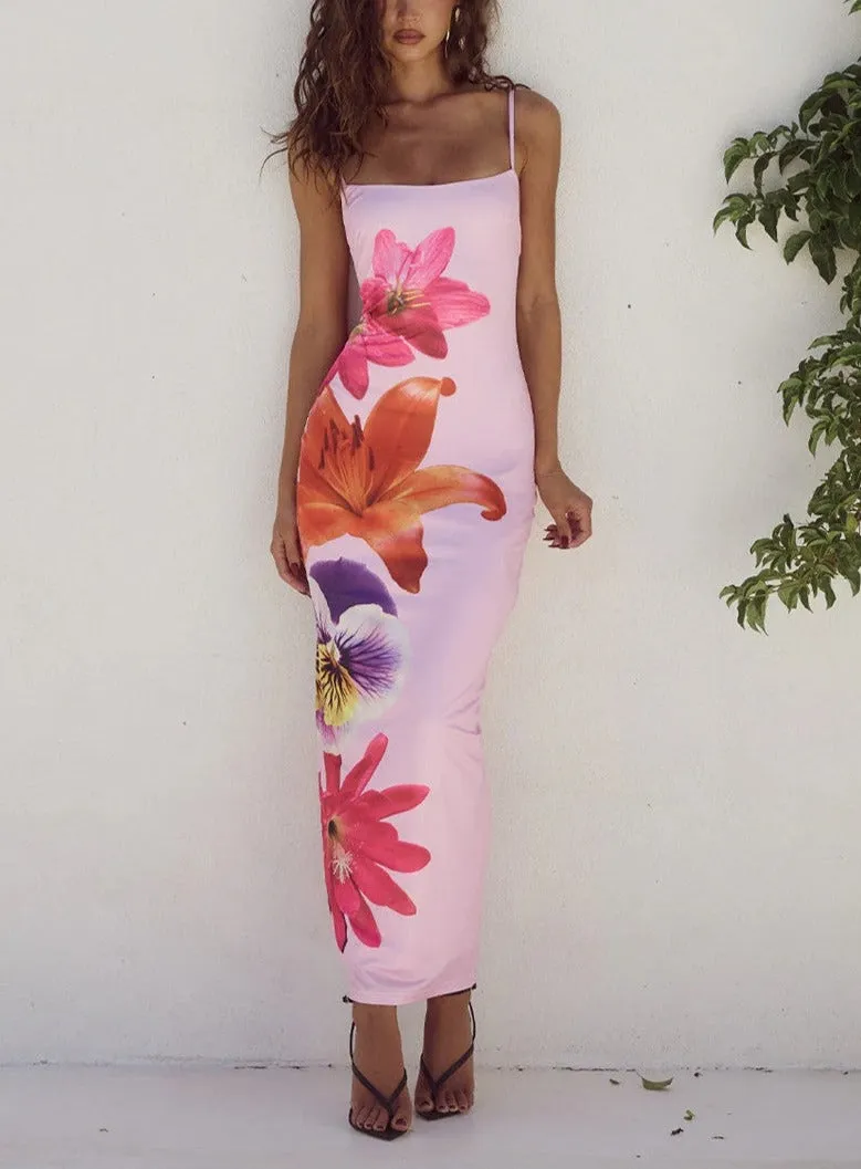 Vvsha Gracen Large Floral Maxi Dress