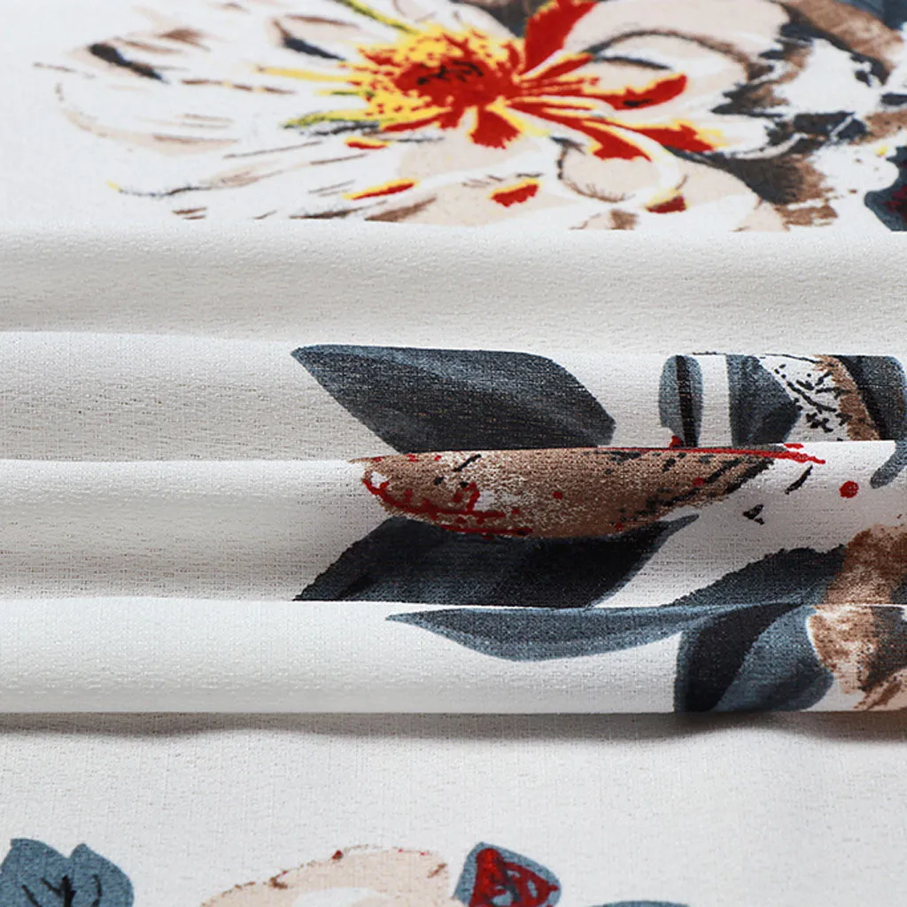 White Floral Kimono