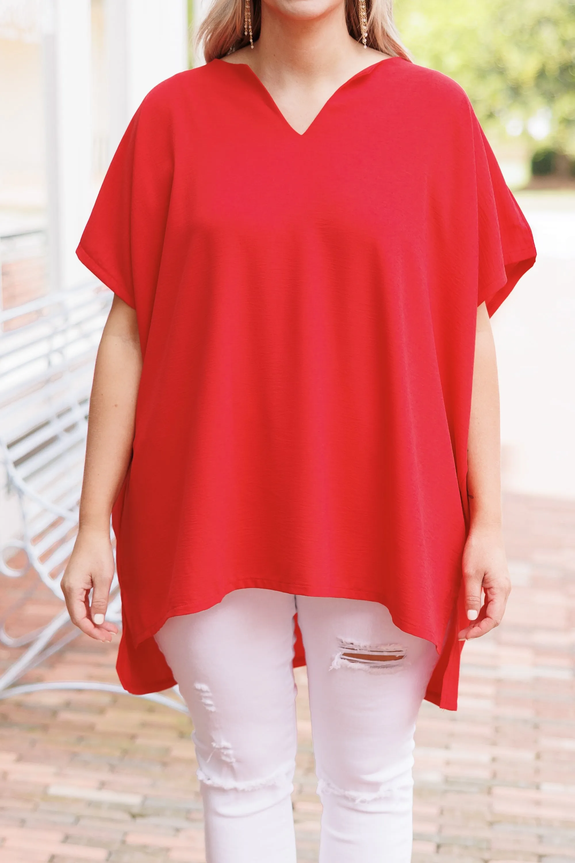 Wondering About You Top, Red