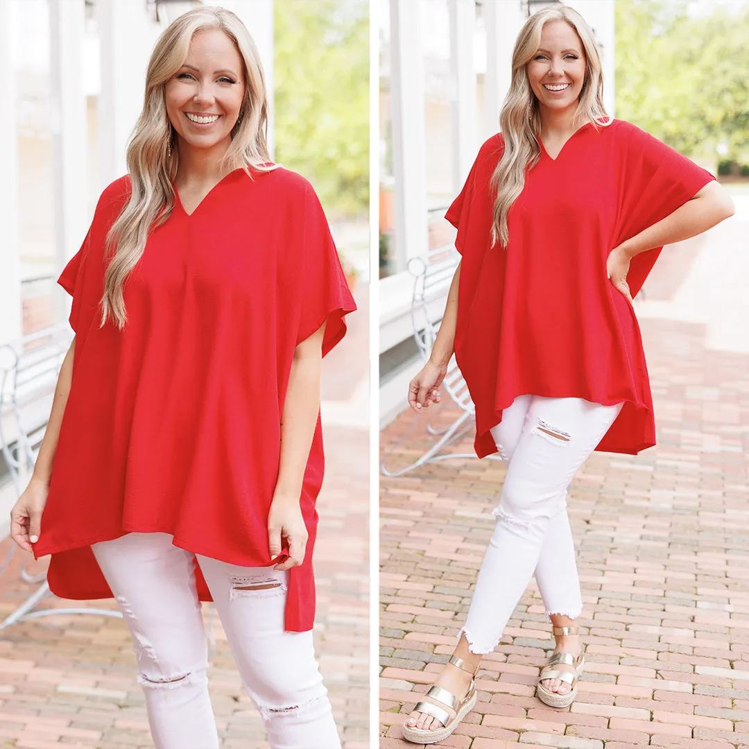 Wondering About You Top, Red