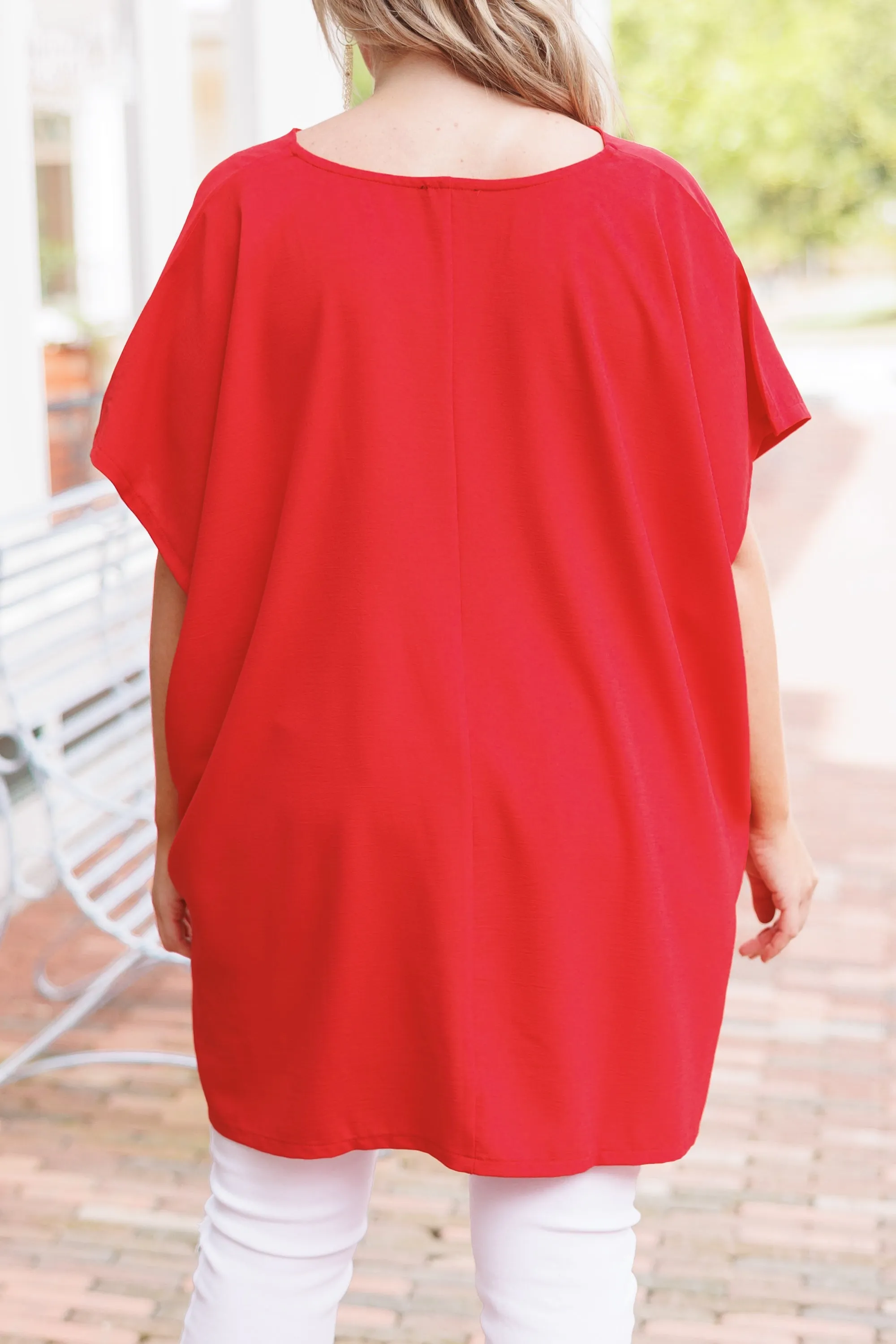 Wondering About You Top, Red