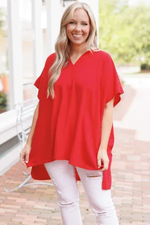 Wondering About You Top, Red